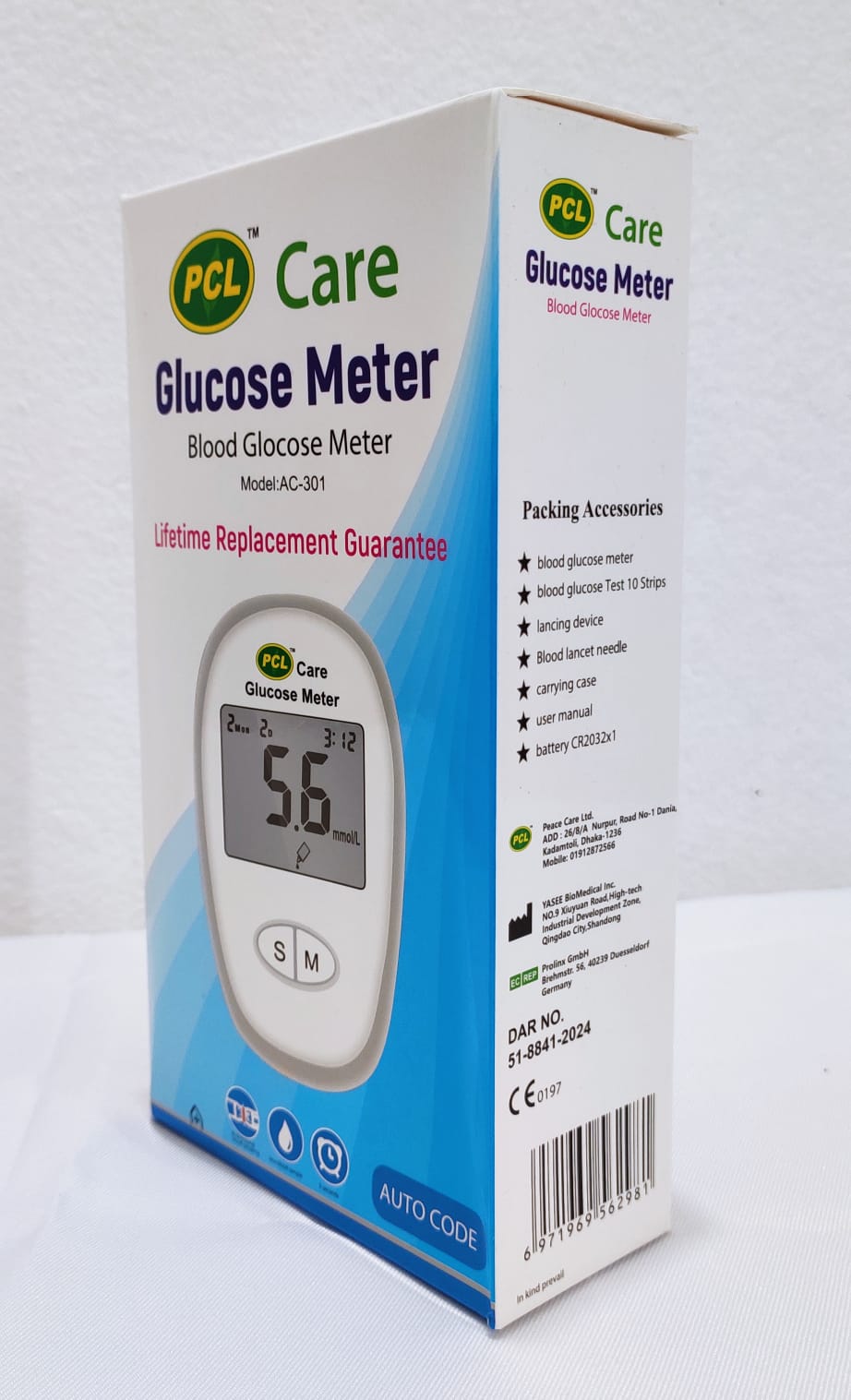 PCL Care Glucose Meter (Model AC-301)
