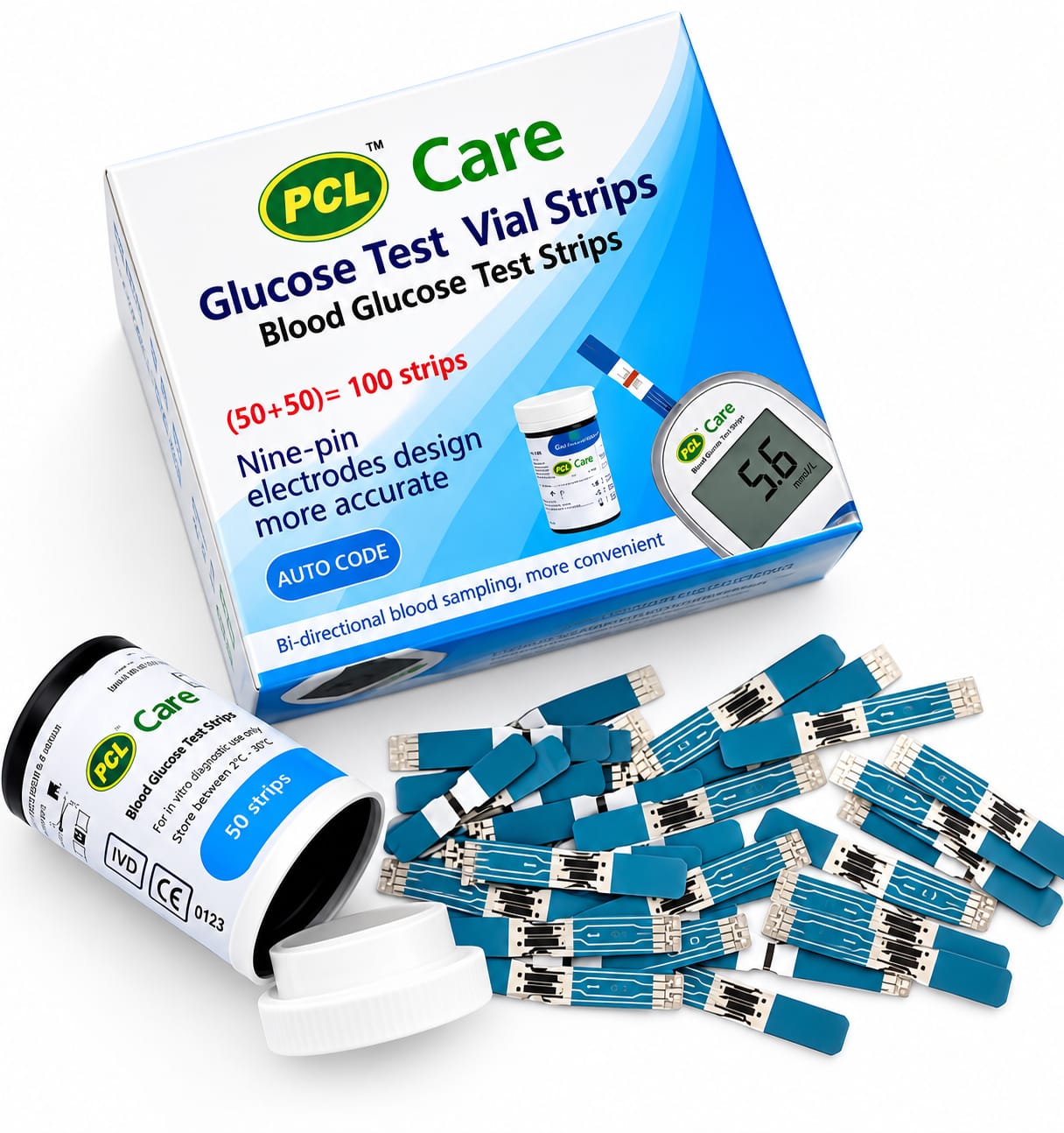 PCL Care Glucose Test Strip 50 Pc